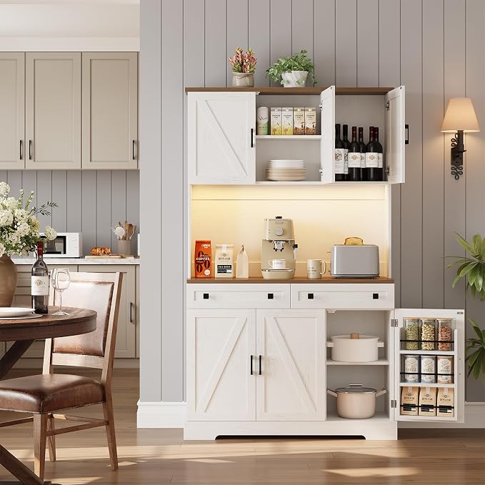 ELYKEN 71" Kitchen Pantry Cabinet - Image 9