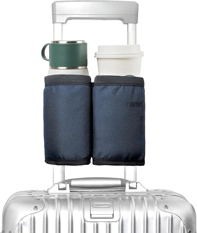 riemot Luggage Travel Cup Holder Free Hand Drink Carrier by riemot