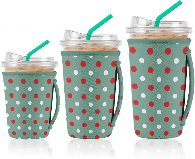 Artsocket 3 Pack Reusable Iced Coffee Sleeve by ArtSocket