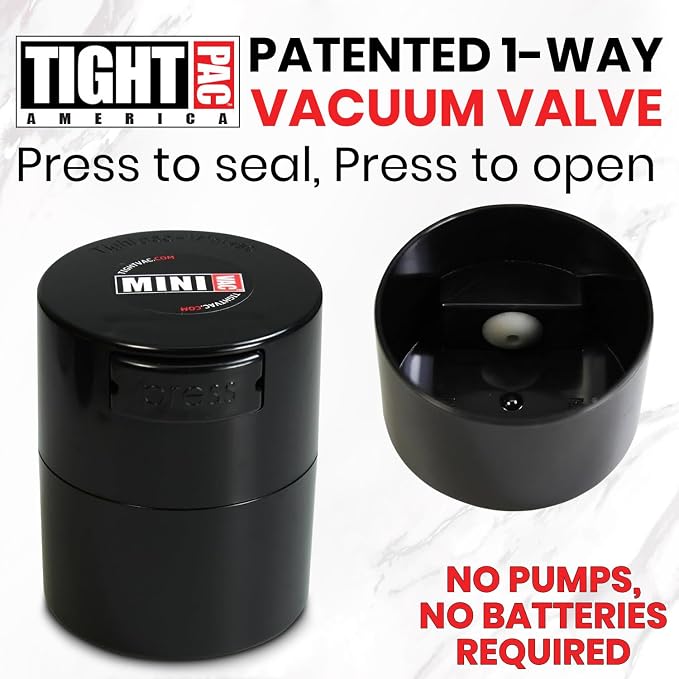 Tightpac Minivac Portable Vacuum Seal Airtight Container – Keeps Coffee Beans - Image 3