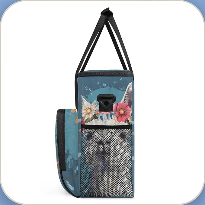 Alpaca Coffee Maker Carring Bag, Large Insulated Storage Organizer Case Tote - Image 4