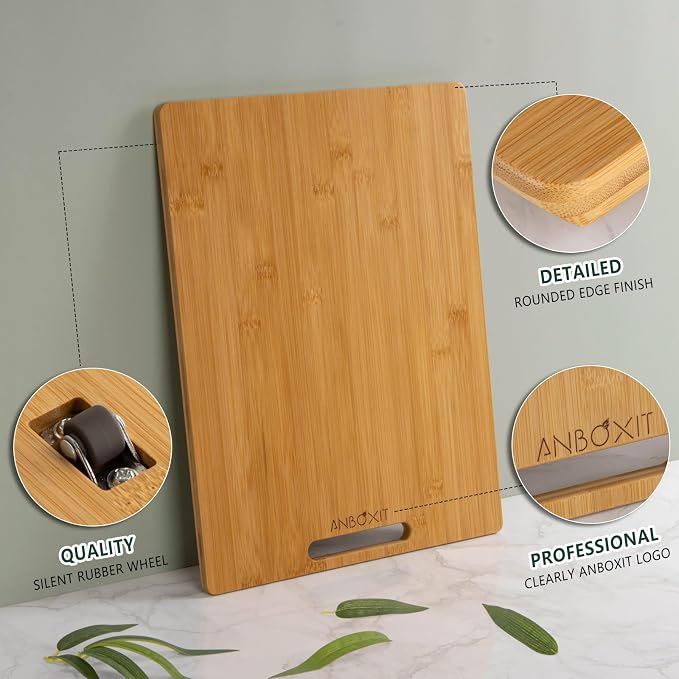 ANBOXIT Bamboo Appliance Slider, Sliding Tray - Image 3