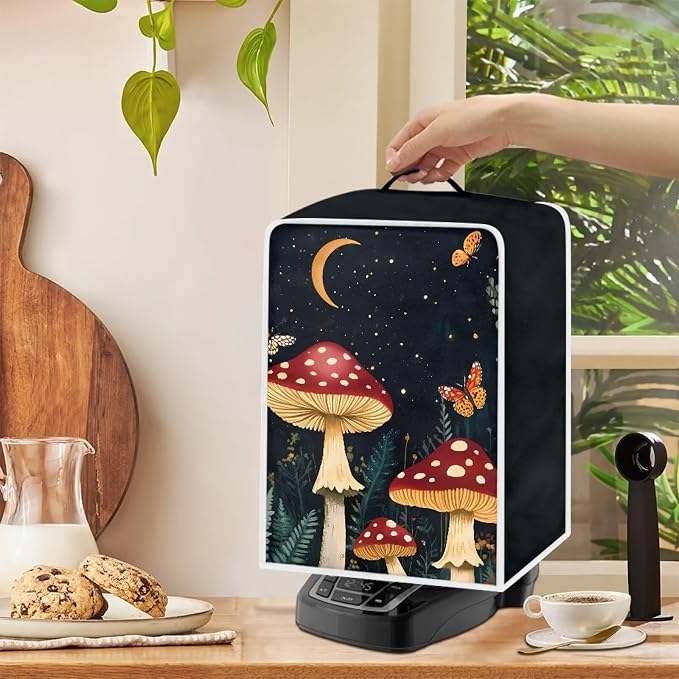 Mushroom Moon Print Coffee Machine Covers - Image 4