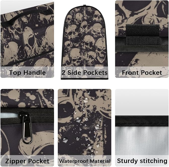 Skull Kitchen Aid Mixer Cover Compatible Stand Mixer Dust Cover | Grey Gothic - Image 4