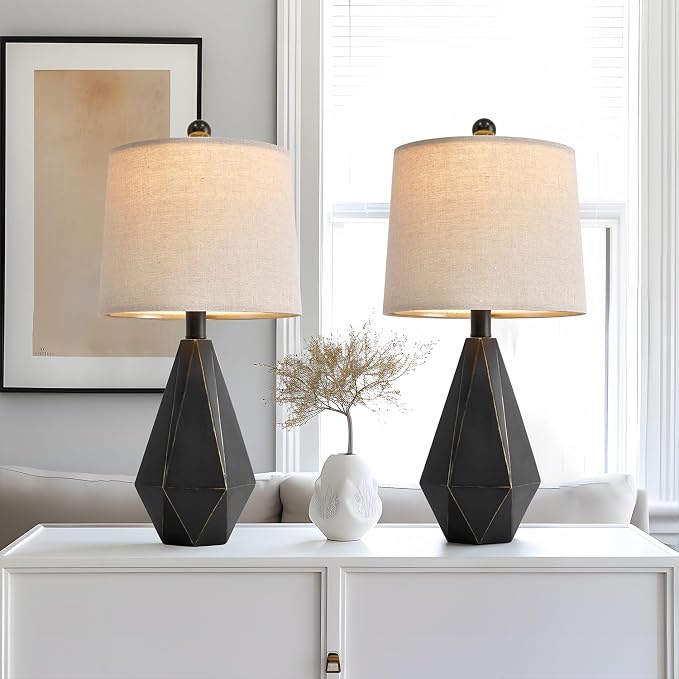 PoKat 20.25'' Table Lamps Set of 2, Bedside Lamp - Image 3