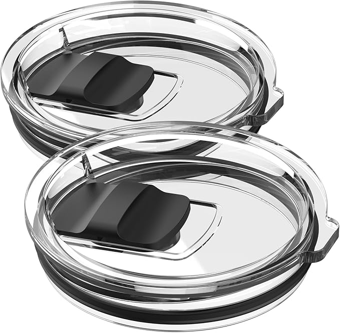 30 oz Tumbler Lid, 2 Pack Magnetic Slider Replacement Lids by DINCERPEN