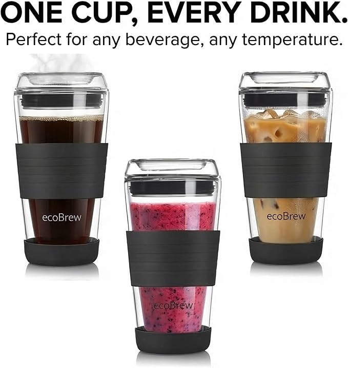16oz Double Wall All Glass Tumbler - Image 5