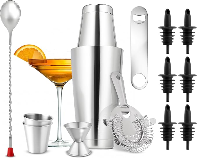 NutriChef Mixology Bartender Cocktail Shaker Set by NutriChef%E2%84%A2Kitchen