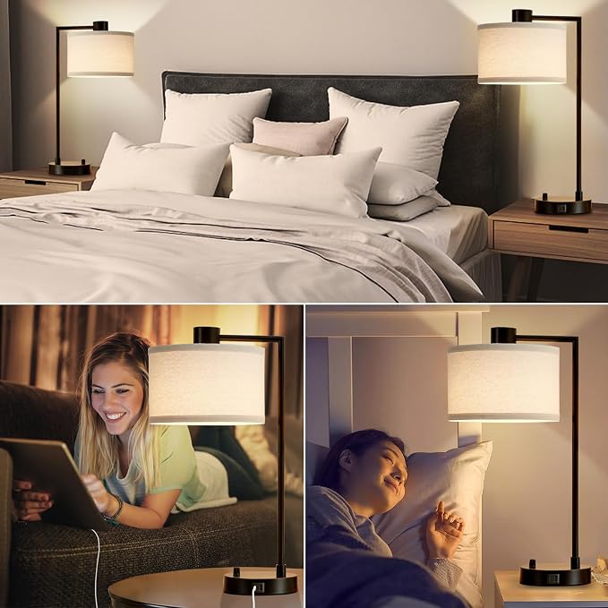 Luvkczc Table Lamp for Bedroom Set of 2 - Image 6
