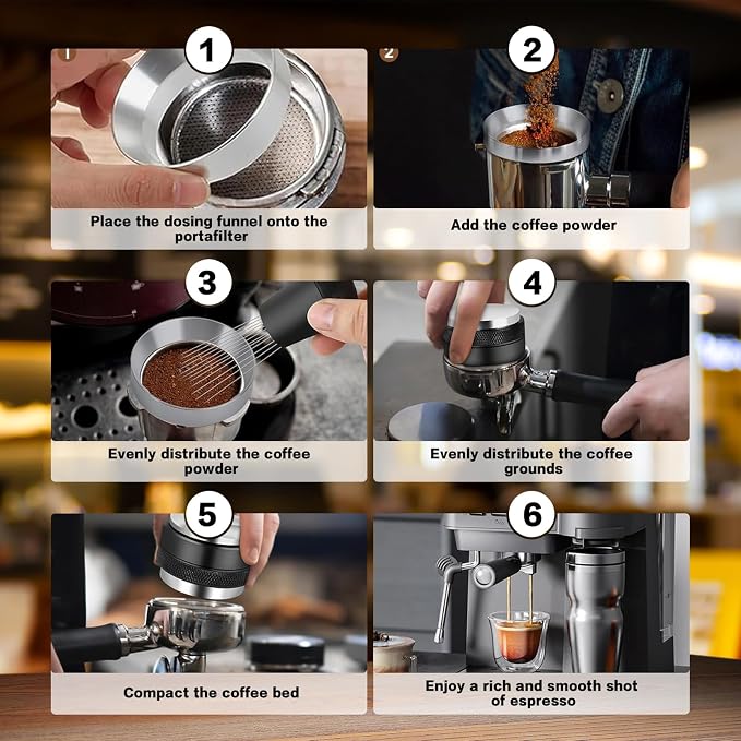 Reoszeank 51mm Espresso Accessories Kit – Coffee Distributor & Tamper Leveler - Image 6