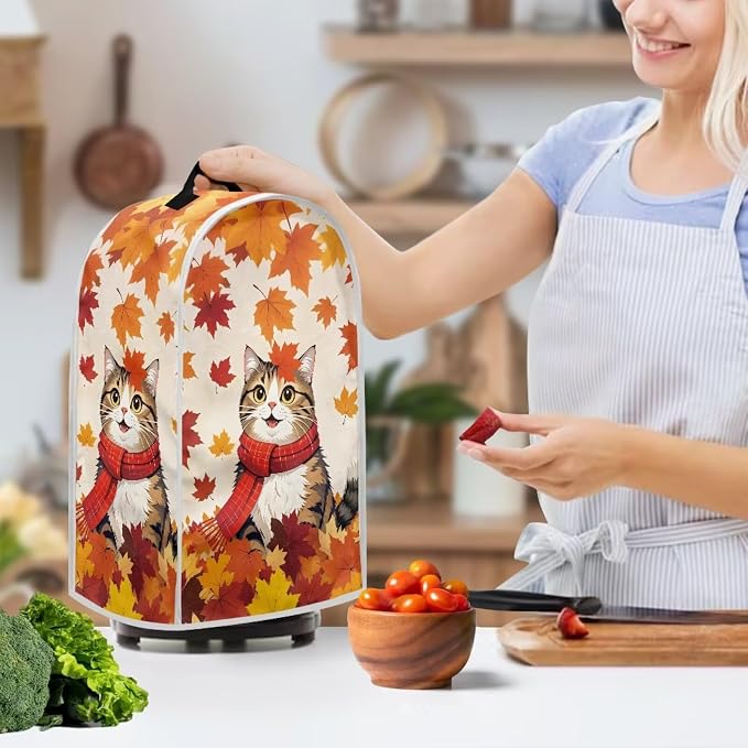 Leaves Cat Blender Dust Cover Appliance Covers - Image 3