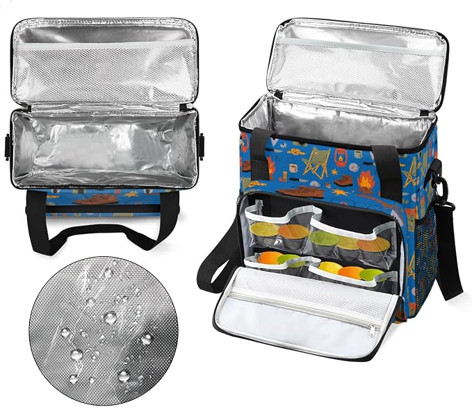 Camping Coffee Maker Travel Bag, Camping Large Carrying Storage Case Insulated - Image 3