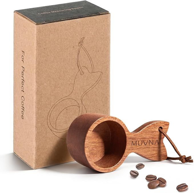 Walnut Coffee Scoop - 10g Wooden Measuring Spoon by MUVNA