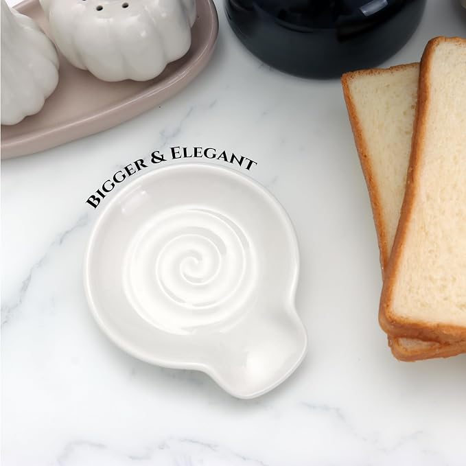 Bigger Coffee Spoon Rest for Coffe Bar Accessories, Ceramic Spoon Holder for - Image 5