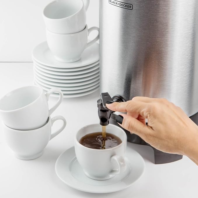BLACK+DECKER 40 Cup Coffee Urn, Fast Brewing, Keep Warm Function, Heat - Image 8