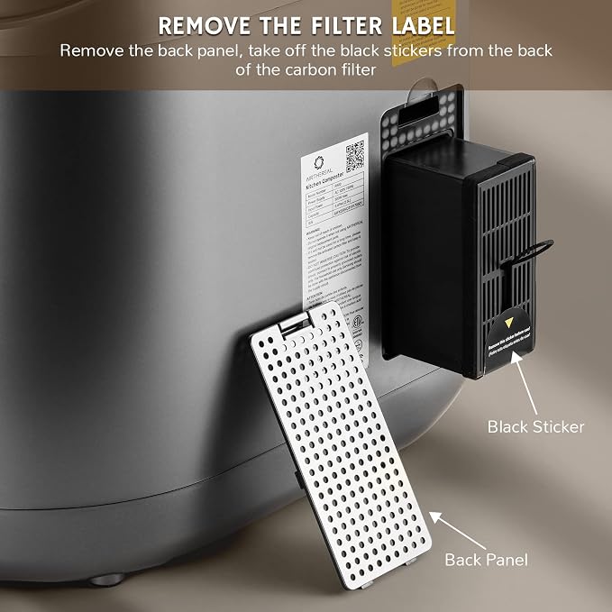 Airthereal Revive R500 Electric Kitchen Composter, SHARKSDEN® Tri-Blade - Image 8