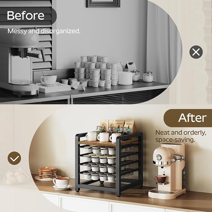 YATINEY Coffee Pod Drawer Holder, 4 Tier Organizer - Image 6