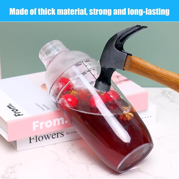12 Pcs Plastic Cocktail Shaker - Image 6