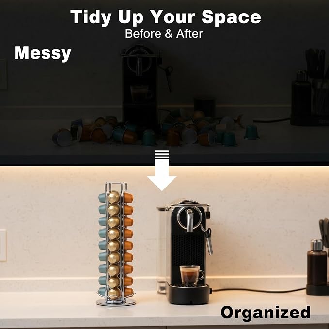 Rotating Coffee Pod Holder for Nespresso OriginalLine, 360° Swivel Coffee - Image 4