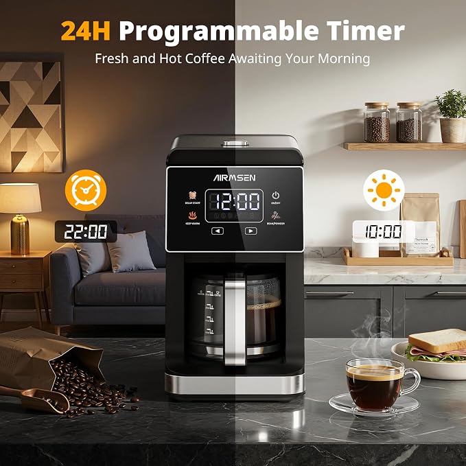 AIRMSEN Grind & Brew Coffee Maker - Image 5