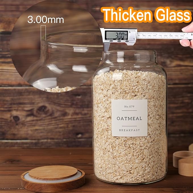CZSZYGHBAO 2 PCS Large Glass Jar - Image 3