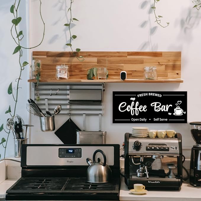 Uflashmi Coffee Bar Sign Wall Decor, Coffee Signs - Image 7