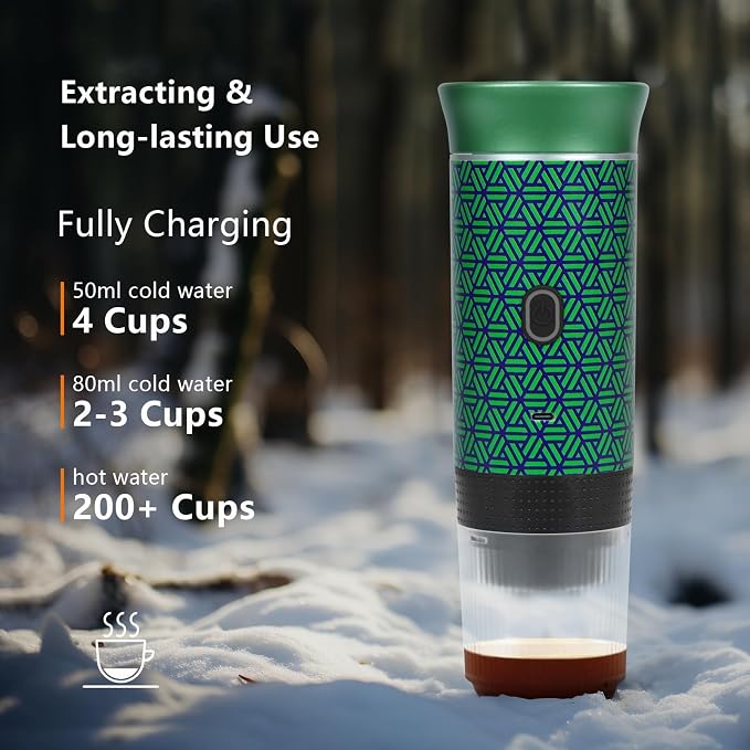 HX HECLX Coffee Maker Gift Set for Camping, Battery Powered Portable Electric - Image 3