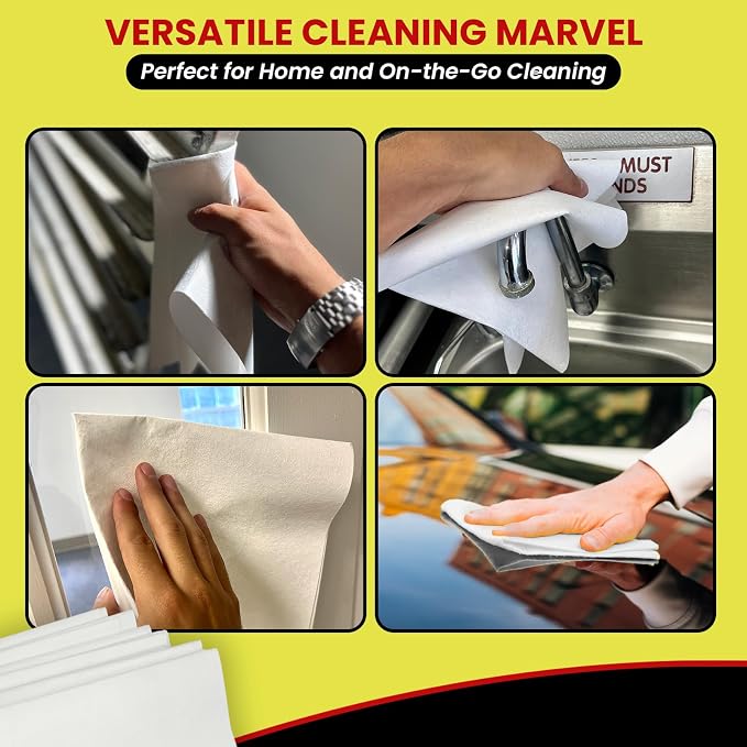Streak Free/3 Microfiber Glass Cleaning Cloth, 6 Pack, Lint Free & Reusable - Image 5