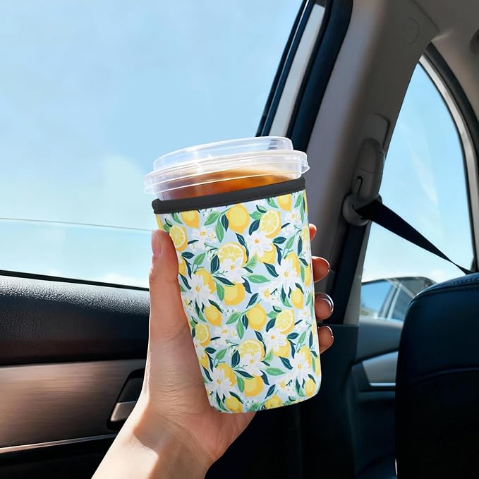 Reusable Insulated Sleeve for Iced Coffee Cup, Beverage Holder for Iced Coffee - Image 3