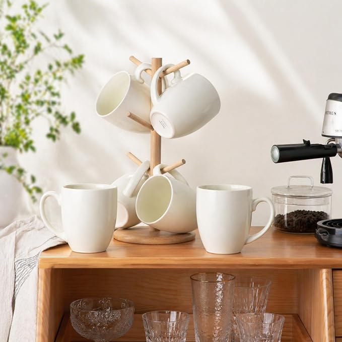 AmorArc 16oz Coffee Mugs Set of 6, Large Ceramic Coffee Mugs - Image 8