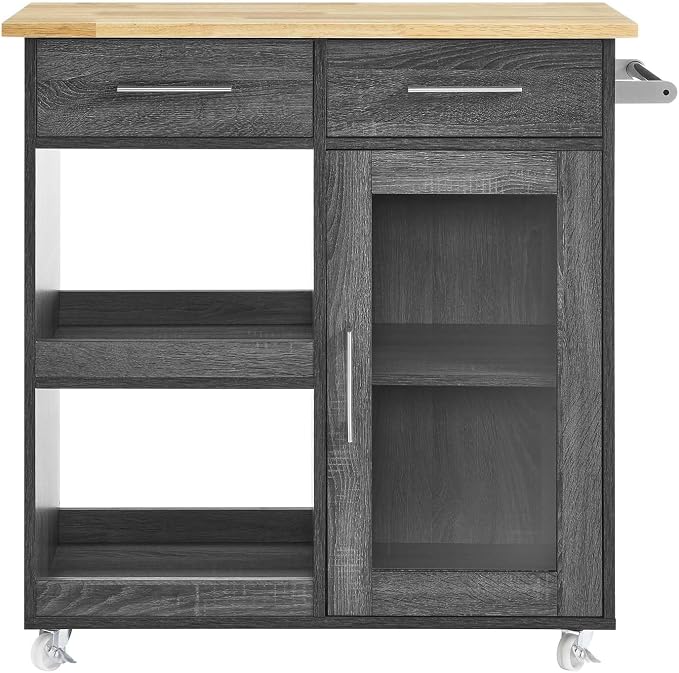 Modway Culinary Rolling Kitchen Cart - Image 4
