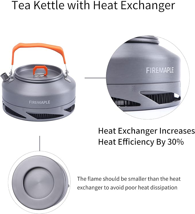 Fire-Maple XT1 0.8 Liter Camping Kettle | Portable Lightweight Aluminum Teapot - Image 2