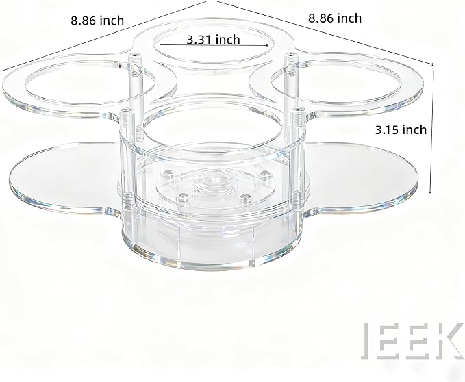 IEEK Rotating Coffee Syrup Organizer, Syrup Bottle Holder - Image 7