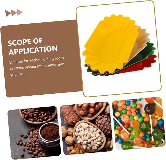 Cabilock 4pcs Coffee Sample Display Tray Sturdy Plastic Beans Tray Baking - Image 9