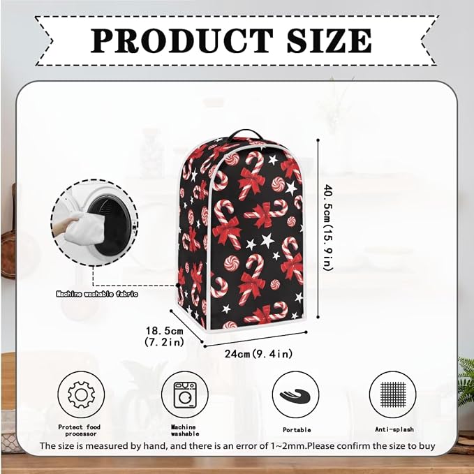 doginthehole Christmas Decor Blender Covers and Toaster Cover 2 Slice Candy - Image 4