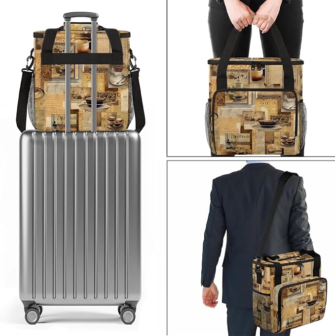 Coffee Maker Carring Bag Travel Storage Tote Bag Compatible - Image 4