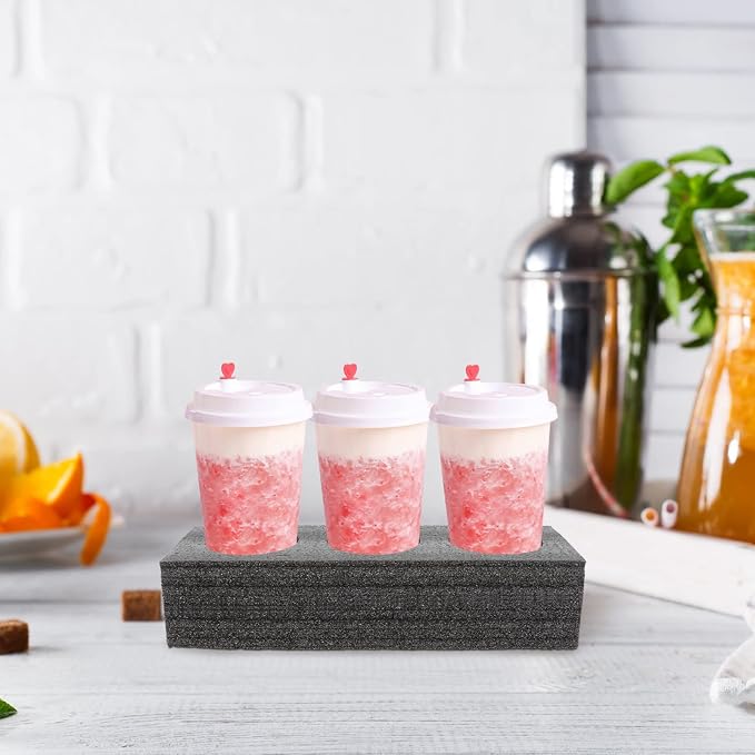 2pcs Drink Portable Drink Holes Cup Holder Coffee Cup Trays Take Out Rack Milk - Image 5
