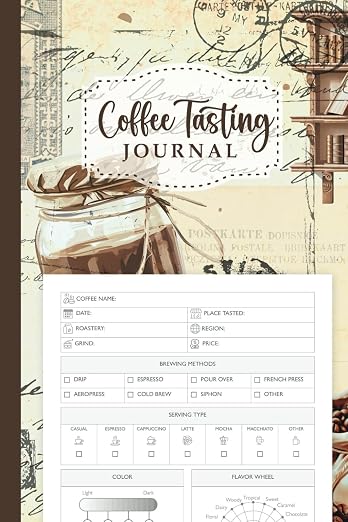 Coffee Tasting Journal: Notebook by Unknown