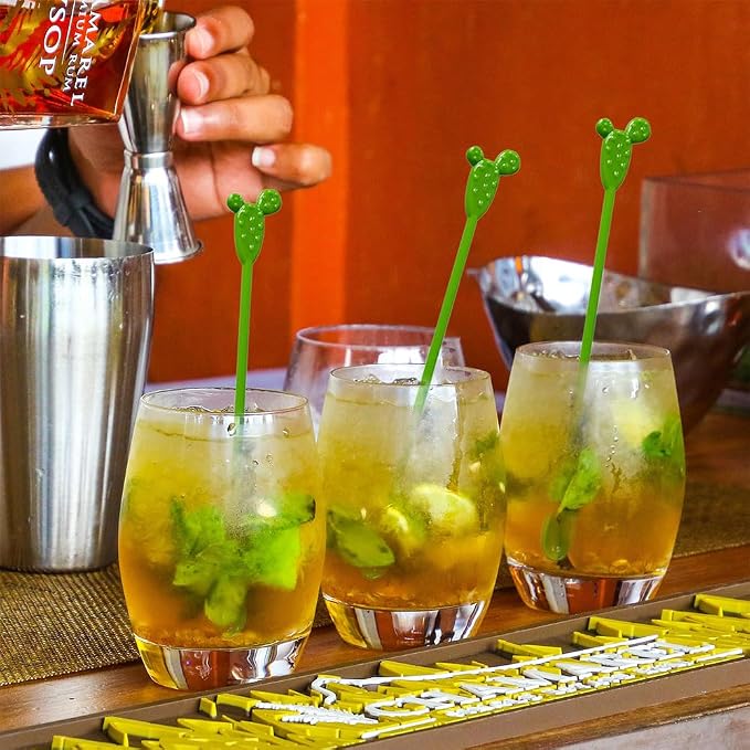 6 Pcs Cocktail Swizzle Sticks, Decorative Cocktail Stirrers - Image 6