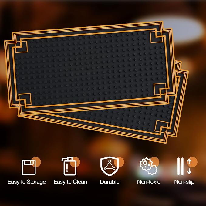 Drydiet 4 Pcs Bar Mat 12 x 6 Inch Non Slip Rubber Mat - Image 3