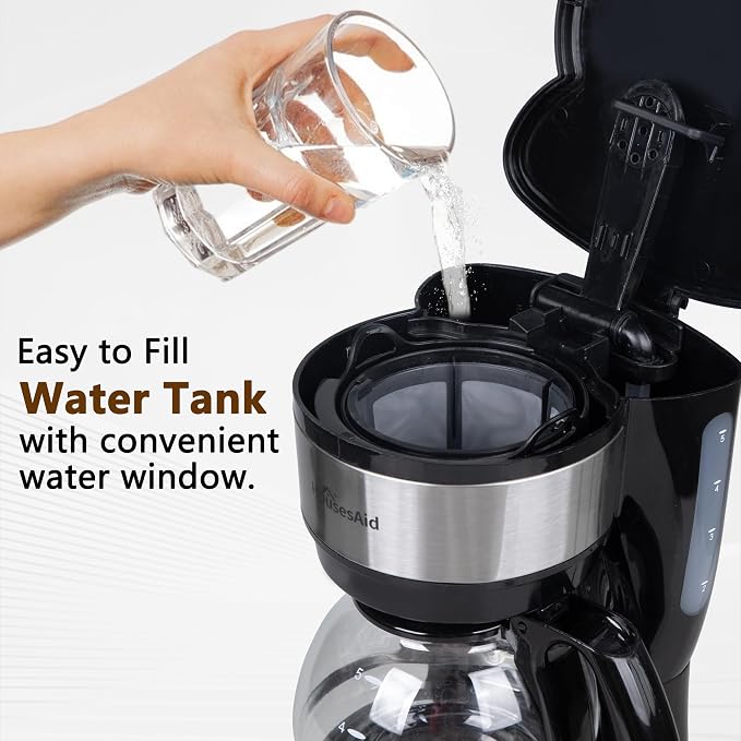 5-Cup Programmable Drip Coffee Maker - Image 2