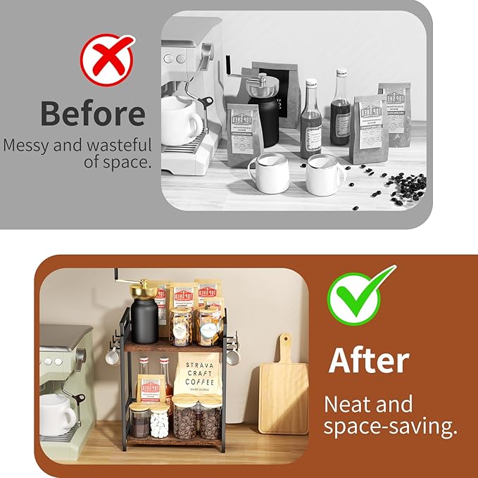 KLM 2 Tier Coffee Bar Organizer - Image 5