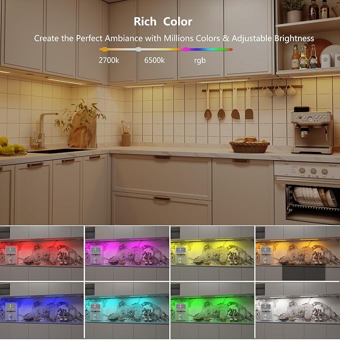 LAMPAOUS LED Under Counter Lights Fixtures - Image 2