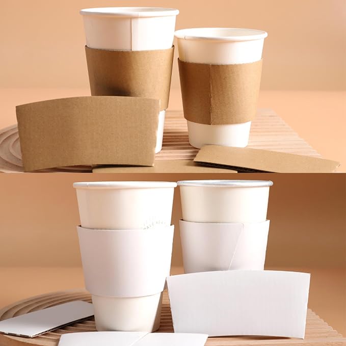 20-300 PCS Personalized Coffee Cup Sleeves, Custom Coffee Sleeve Corrugated - Image 3