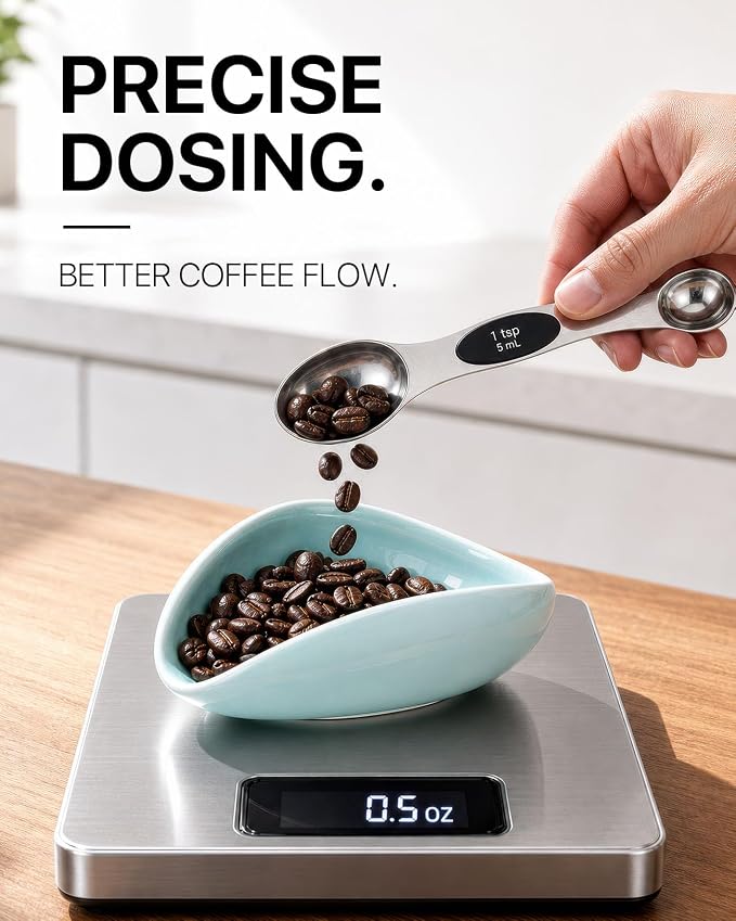 Ceramic Coffee Bean Dosing Cup + 10ml/0.35oz Sprayer + 5ml/0.18oz Dual-Headed - Image 4