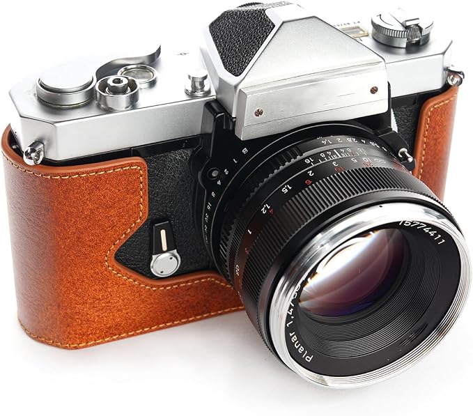 TP Original Handmade Genuine Real Leather Half Camera Case Bag Cover - Image 4