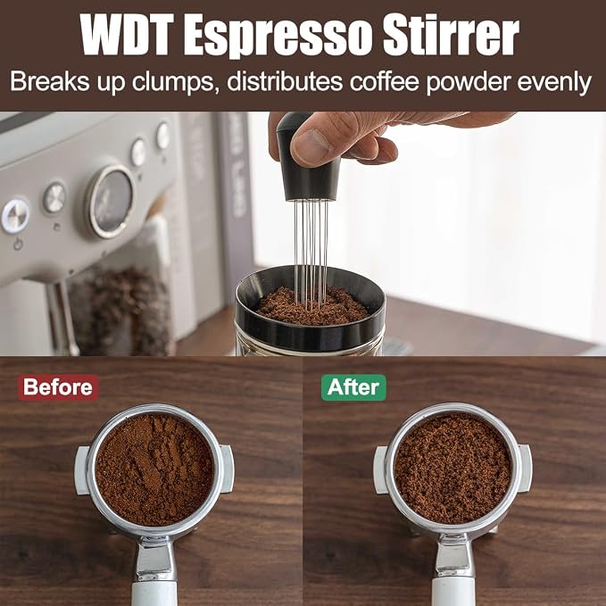 7 PCS Espresso Accessories Kit, Espresso Tamping Station, Coffee Tamper - Image 6