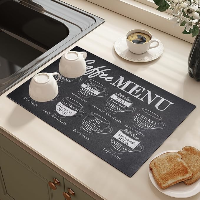PIGCHCY Dish Drying Mat 2-Pack - Image 6