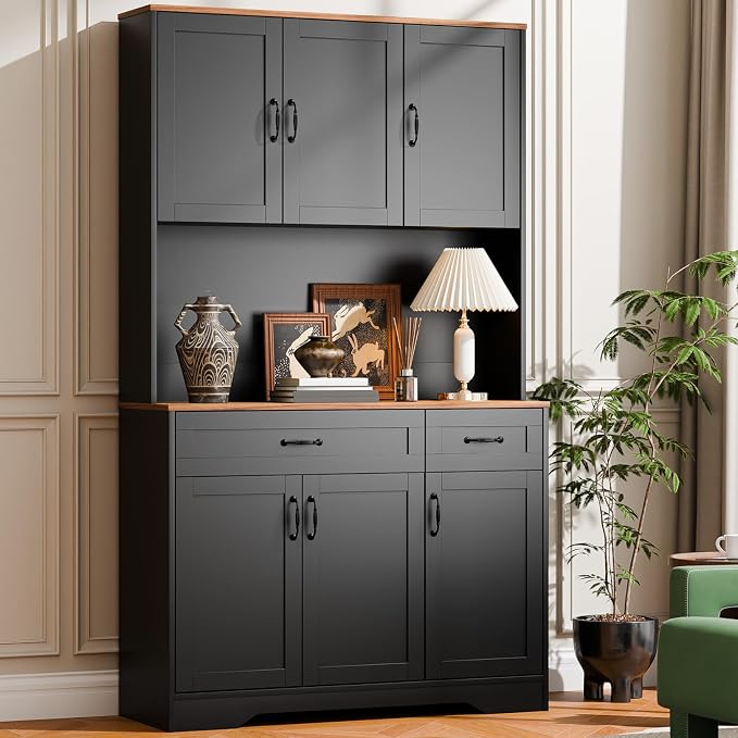 Cozy Castle 71" Tall Kitchen Hutch Cabinet by CozyCastle