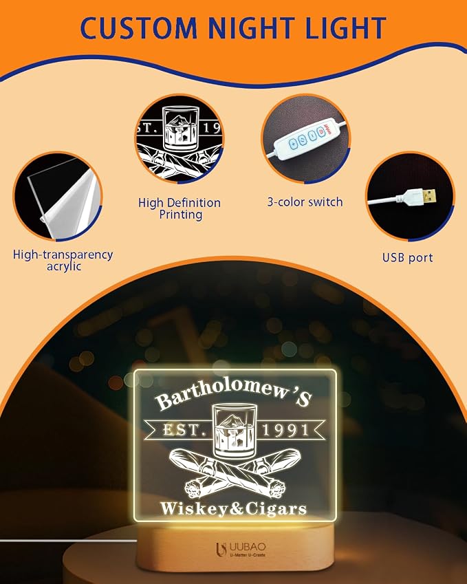 Personalized Cigars Smoking Room Signs - Image 5